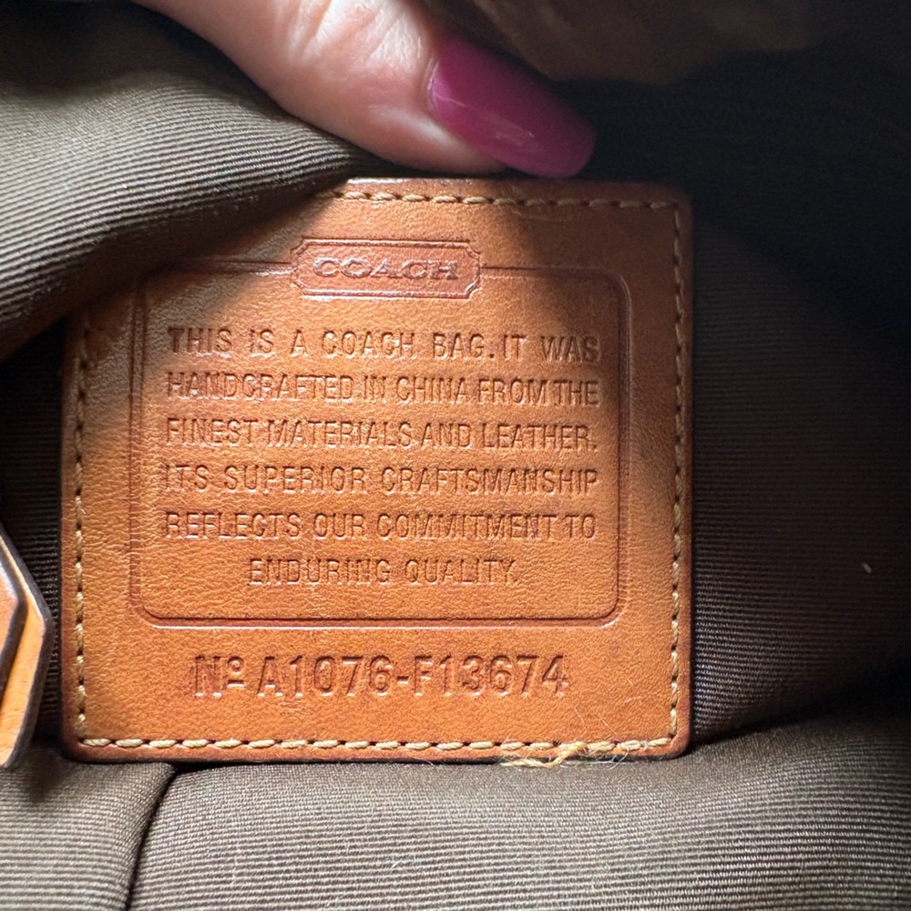 Coach Brown Crossbody Bag with Signature Monogram - Picture 3 of 3